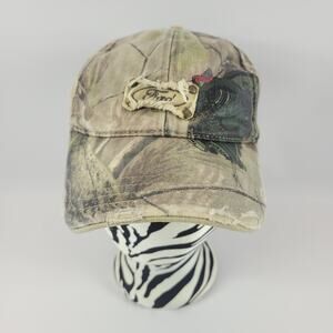 Ford Brand Outdoors Camo Turkey Hunting Paramount Distressed Baseball Cap Hat Ad